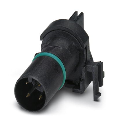 SACC-CI-M12MS-4CON-L90 SCO    Sensor/actuator flush-type connector, plug, 4-pos., A-coded, with angled solder connection, only contact insert