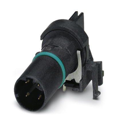 SACC-CI-M12MSD-4CON-L90 SH SCO    Sensor/actuator flush-type connector, plug, 4-pos., D-coded, shielded, with angled solder connection, only contact i