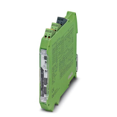 MACX MCR-UI-UI-UP-SP-NC    Configurable 3-way isolation amplifier with safe, electrical isolation and long range supply. DIP switches on the front ena