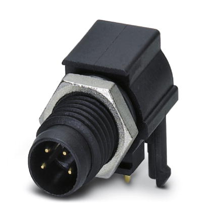 SACC-DSIV-M 8MS-4CON-L 90    Sensor-/Aktor-Einbausteckverbinder, Stecker, 4-polig, M8, Hinterwand-/Schraubmontage mit M8 Gewinde, verdrehgeschutzt, mi