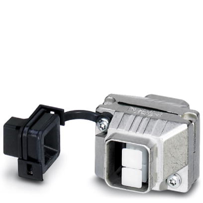 VS-PPC-J-1-SCRJ-MNBK    SCRJ push-pull coupling, IP67, metal, CAT5e, with protective cover, color: Nickel-plated