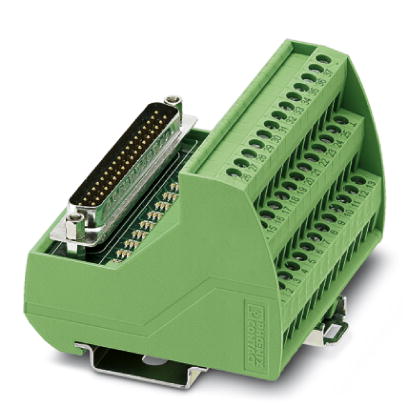 VIP-3/SC/D25SUB/M/LED    VARIOFACE module, with screw connection and D-Subminiature pin strip, for mounting on NS 35/7.5 or NS 32, with LED, 25-pos.