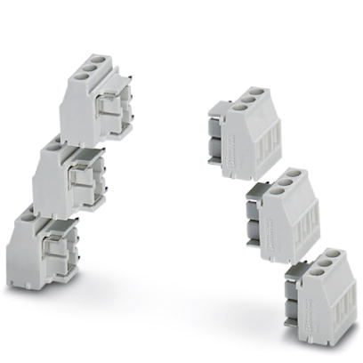 MKDSO 2,5/ 3-6 SET KMGY    Set, bestehend aus orthogonalen Printklemmen fur 6x3 Pole (18-polig), Farbe: lichtgrau