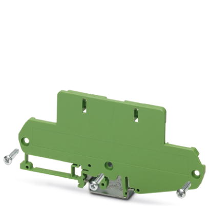 UM108 N-SEFE/R-A73    Side element, with foot, low-profile version, right-hand, for 73 mm wide U-shaped cover.