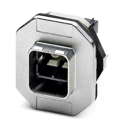 VS-PPC-F1-SCRJ-MNNA-1C-F    SCRJ panel mounting frame, IP67, for push-pull interlocking, metal, with Freenet system, for round mounting cutout, with s