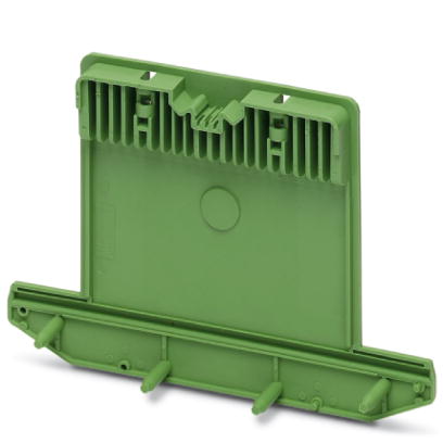 UM-SE-A73-R    Side element, tall version, for closing both ends of the base element UM-BEFE, with guide grooves for vertically arranged printed circu