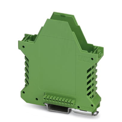 ME 22,5 UT/FE BUS/10 GN    Housing base, 10-position integrated cross connector for parallel through contacting