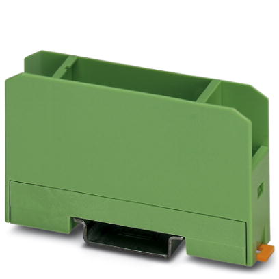 EMG 17-LG/O    Electronic housing, with universal foot, for p.c.b. insertion, without screw connection terminal blocks and cover, pitch 5, with open t