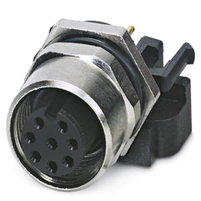 SACC-DSIV-M12FS-8CON-L180    Sensor/actuator flush-type socket, 8-pos., M12, A-coded, rear/screw mounting with M12 thread, with polarity protection, w
