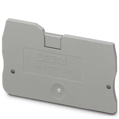 D-QTC 1,5/1P    End cover for modular terminal blocks, Length: 53.5 mm, Width: 2.2 mm, Height: 39.3
