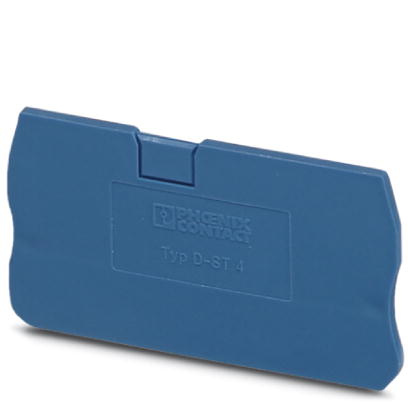 D-ST 4 BU    End cover for modular terminal blocks, Length: 56 mm, Width: 2.2 mm, Height: 36.5 mm, C
