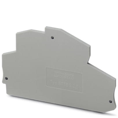 Image D-STTBS 2,5    End cover for modular terminal blocks, Length: 78 mm, Width: 2.2 mm, Height: 54.5 mm,
