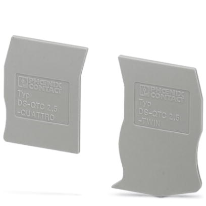 DS-QTC 2,5    Cover segment, Length: 72 mm, Height: 36.5 mm, Color: gray