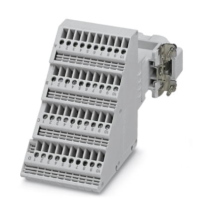 HC-D 40-A-UT-PER-M    HEAVYCON terminal adapter male insert, D40 series, 40-pos., left PE connection for the right side of the control cabinet, screw
