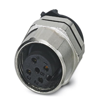 SACC-DSIV-FS-4CON-L180 SCO THR    Sensor/actuator flush-type connector, socket, 4-pos., M12 SPEEDCON, A-coded, rear/screw mounting with M12 thread, wi