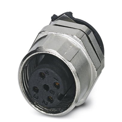 SACC-DSIV-FS-4CON-L180SCOTHRSH    Sensor/actuator flush-type connector, socket, 4-pos., A-coded, M12 SPEEDCON, shielded, rear/screw mounting with M12