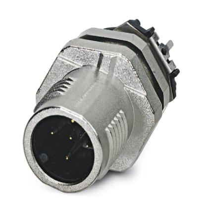 SACC-DSIV-MS-5CON-L180SCOTHRSH    Sensor/actuator flush-type connector, connector, 5-pos., M12 SPEEDCON, shielded, A-coded, rear/screw mounting with M