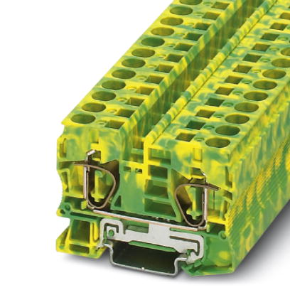 ST 10-PE    Ground modular terminal block, Type of connection: Spring-cage connection, Spring-cage c