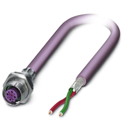 SACCBP-FSB-2CON-PG9/2,0-910SCO    Bus system flush-type socket, PROFIBUS, 2-pos., M12, shielded, B-coded, SPEEDCON, rear/screw mounting with Pg9 threa