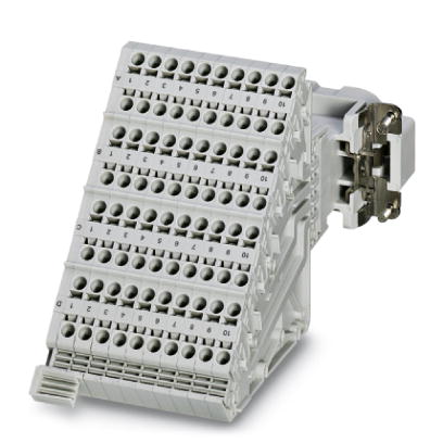 HC-D 40-A-TWIN-PER-M    HEAVYCON terminal adapter male insert, D40 series, 40-pos., left PE connection for the right side of the control cabinet, push