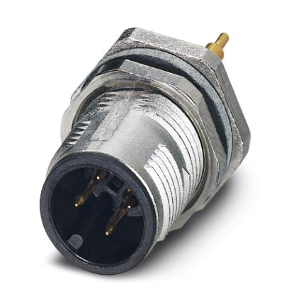 SACC-DSI-MS-4CON-M12-SCO SH    Sensor/actuator flush-type connector, 4-pos., M12 SPEEDCON, shielded, A-coded, rear/screw mounting with M12 thread, wit
