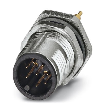 SACC-DSI-MS-8CON-M12-SCO SH    Sensor/actuator flush-type connector, 8-pos., M12 SPEEDCON, shielded, rear/screw mounting with M12 thread, with straigh