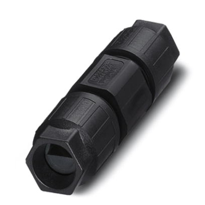 Q 1,5/4IDC/24-24KU-KU-ASI-BK    Flat conductor connector with QUICKON fast connection technology, 4-pos., for connecting one or two AS-interface flat