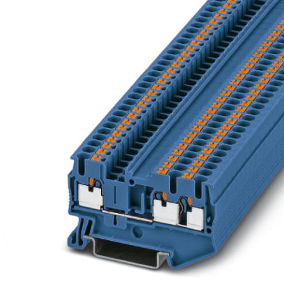 Image PT 2,5-TWIN BU    Feed-through modular terminal block, Type of connection: Leg spring connection, Le