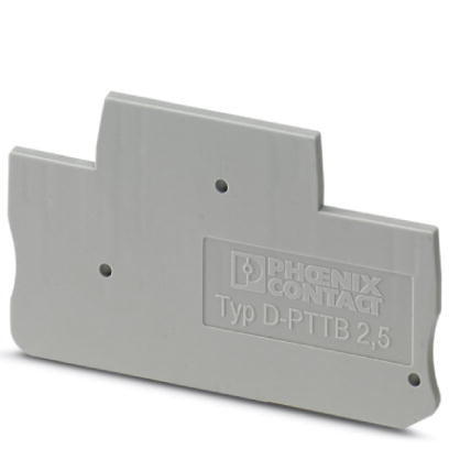 D-PTTB 2,5    Cover, Length: 68 mm, Width: 2.2 mm, Color: gray