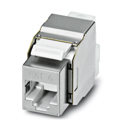 VS-08-BU-RJ45-6/KA/LSA    RJ45 socket insert, modular (Keystone), CAT6, 8-pos., shielded, with cable connection (LSA), for litz and solid wires AWG 26