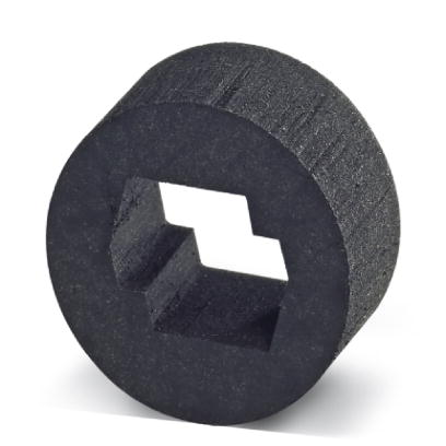 KV-DI-PG16-2XASI    Dichtung fur zwei AS-i-Leitungen, 17,2 x 9 mm, aus NBR , schwarz, fur Schutzart IP65/67