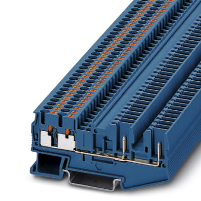 PT 2,5-QUATTRO/2P BU    Feed-through modular terminal block, Type of connection: Leg spring connecti