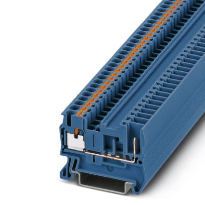 PT 2,5/1P BU    Feed-through modular terminal block, Type of connection: Leg spring connection, Leg