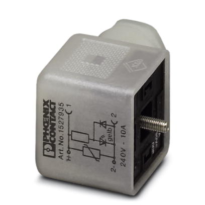 SACC-V-3CON-PG9/A-1L-SV 240V    Valve connector, 3-pos., type A, 1 LED, with protective circuit, screw connection, cable screw connection Pg9