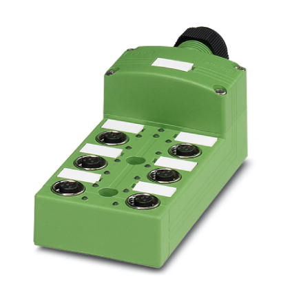 SACB-6/ 6-L-C SCO    Sensor/actuator box, with SPEEDCON quick locking system and LED, with pluggable master cable connection and single-occupied slots
