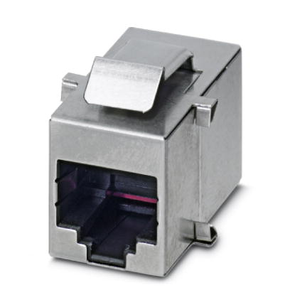 VS-08-BU-RJ45/BU    RJ45 socket insert, modular (Keystone), CAT5e, 8-pos., shielded, socket on socket