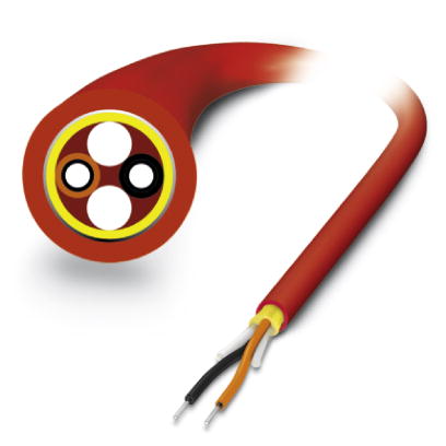 PSM-LWL-RUGGED-980/1000    Polymer fiber cable, duplex 980/1000 ?m, heavy-weight version for permanent indoor installation, by the meter, without conn