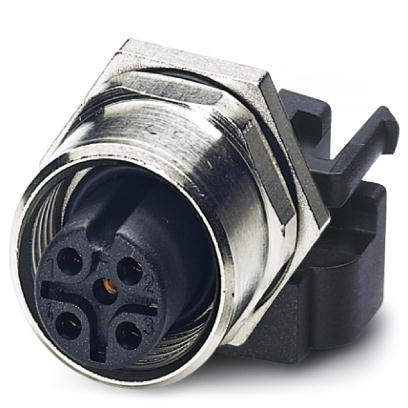 SACC-DSIV-M12FS-5CON-L180    Sensor/actuator flush-type socket, 5-pos., M12, A-coded, rear/screw mounting with M12 thread, with polarity protection, w