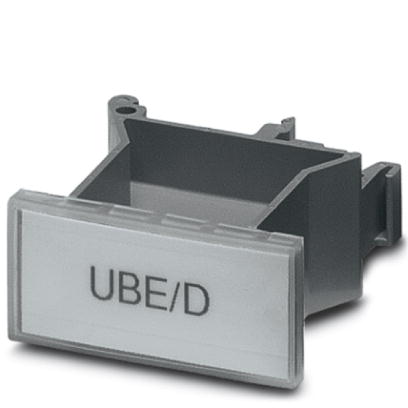 UBE/D + ES/KMK 3    Terminal strip marker carriers for marking terminal group, for mounting on the terminal strip NS 32 or NS 35/7.5, lettering field