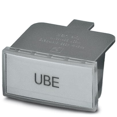 UBE + ES/KMK 3    Marker carrier, color: Gray for marking groups of terminals, for end clamp E/UK or end clamp E/U, with perforated insert strips, 40
