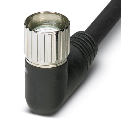 RCK-TWGM/BL16+3/10,0PUR SH    Female connector M23, 19-pos., angled, shielded, with shielded, connected master cable, length: 10 m