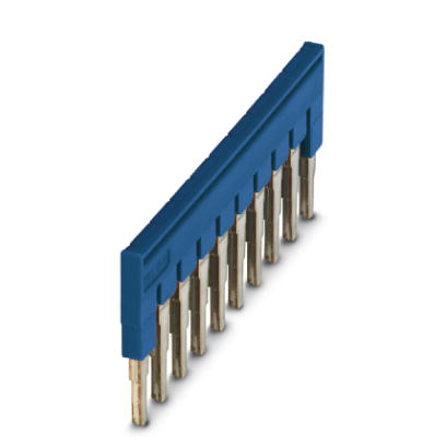 FBS 10-6 BU    Cross connector/jumper for modular terminal block, Number of positions: 10, Color: bl