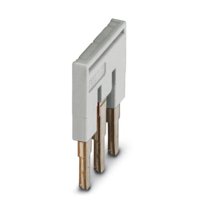 FBS 3-6 GY    Cross connector/jumper for modular terminal block, Number of positions: 3, Color: gray