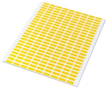 BMKD 15X 9 YE Label sheet for matrix printer, 1 package = 10 000 labels, size of label: 15 x 9 mm