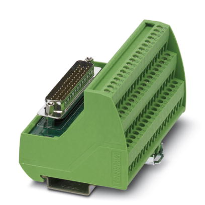 VIP-3/SC/D50SUB/M    VARIOFACE module, with screw connection and male D-Subminiature pin strip, for mounting on NS 35/7.5 or NS 32, 50-pos.
