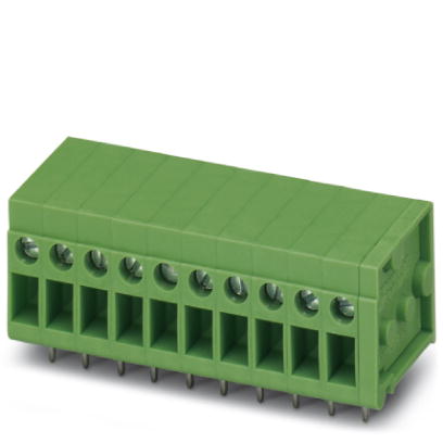 FRONT 2,5-H/SA10/ 2    PC terminal block, Nominal current: 24 A, Nom. voltage: 250 V, Pitch: 5 mm, Number of positions: 2, Type of connection: Screw c