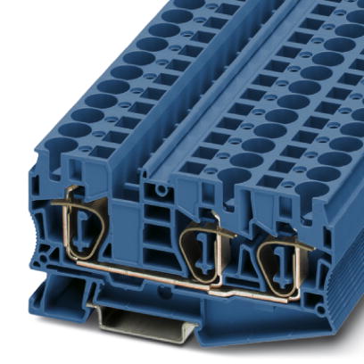 ST 10-TWIN BU    Feed-through modular terminal block, Type of connection: Spring-cage connection, Sp