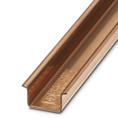 NS 35/15 CU UNPERF 2000MM-VPE    DIN rail, material: Copper, unperforated, 1.5 mm thick, height 15 mm, width 35 mm, length: 2 m