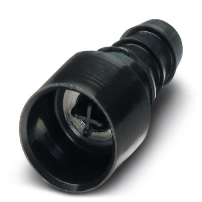 HC-M-PN2-6,00-BU-V    Pneumatics female connector with valve, for HC-M-PN2 module, cross section of hose 6.0 mm