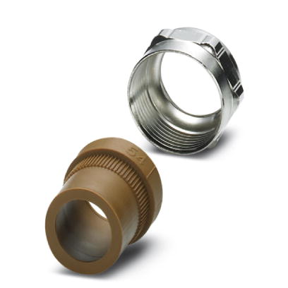 VC-M-KV-PG21(17-20,5)    Half screw connection Pg21, made of metal, consisting of rubber seal with one hole and one pressure screw, for type 2 - 4 hou